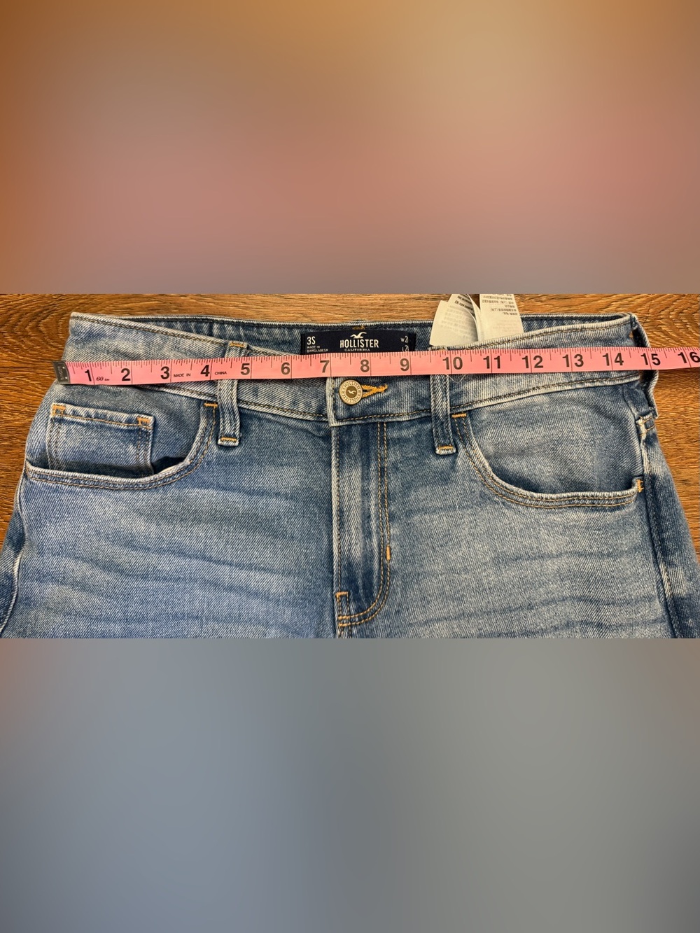 Hollister High Rise Vintage Baggy Jeans Distressed W26 L29 (Size 3S) - Picture 5 of 9